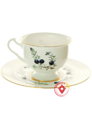 Чашка с блюдцем чайная форма Айседора рисунок Шикша ИФЗ